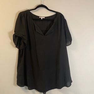 DR2 Casual Short Sleeve V-Neck Top - 2X